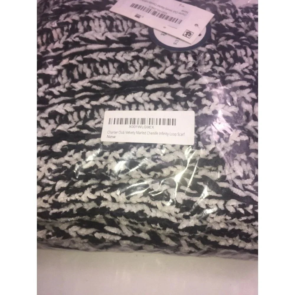 Charter Club Velvety Marled Chenille Infinity Scarf Retail $44.50